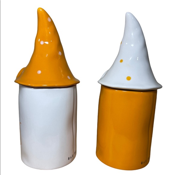 2 Rae Dunn Candle Thanksgiving Gnome Centerpiece Cannister Scented Topper Lids - Picture 11 of 15